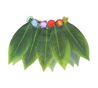 Generico Scata De Hoja - Diseño De Falda De Hoja Elástica Ajustable De Tela De Seda | Funciones De Baile Suelta De Hulaiian | Hawaiian Leave Sliirt Ideal Para Fiesta De Disfraz, Eventos Lua