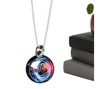 Genérico Schmuck | Universum Stern Schmuck,Glas Kristallkugel Astronomie Universum Halskette,für Liebhaber, Frauen, Mädchen, Ehefrau, Mutter, beste Freunde, Paare, Valentinstag, Geburt