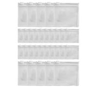 Genérico Schmucktaschen - 30 Stücke Mini Wiederverwendbare Aufbewahrungstaschen Für Schmuck | Wiederverwendbare Zippbeutel | Aufbewahrung für Damen Reise Schmuck Kleinteile Pillen Knöpfe Ringe