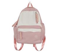 Genérico School Backpack, College Bookbag, Water Resistant Sturdy Fabric, Padded Shoulder Straps, Travel Hiking Bag for Student, Commuting, Work, Outdoor Activities, 9.06x3.94x12.6 pulgadas, rosa, Se