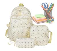 Genérico School Bag Set - 3 Piece Dot Backpack With Pencil Case | Kids