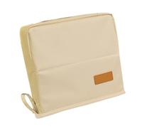 Genérico School Pencil Case, Large Pencil Bag, Multi-Compartment Organizer, Lightweight Waterproof Material, Ideal for Travel and Desk Storage, 8.66 Inches, Beige Gray Color, 1 Piece