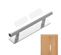 Genérico Schrankgriffe Selbstklebend - 4er Pack Türgriffe | Ergonomische Griffe Zum Aufkleben Ohne Bohren Für Schrank & Schublade, Weißer Kunststoff Für Glas Spiegel
