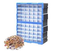 Generico Schubladenteileschrank, Schrauben-Organizer,Aufbewahrungsschrank Mit 60 Schubladen - Werkzeug-Organizer-Aufbewahrung Mit Sicheren Schlössern Für Scrapbook-Kunst, Hobby, Schrauben Und Muttern