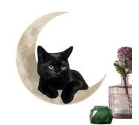 Genérico Schwarze auf Mond-Verzierung - Schwarze Wandskulptur - 11