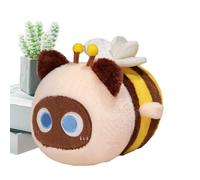 Genérico Schwarze Katze Biene Plüschkissen 20CM Weiches Kawaii Kuscheltier für Kinder,Niedliches Katze Plüschtier,Perfektes Kuschelkissen und Geschenk