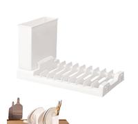 Genérico Scolapiatti pieghevole, scolapiatti da cucina per bancone - 8,07x4,65x4,53 pollici | Portautensili multifunzionale per la casa, portaoggetti da cucina per, Cuc