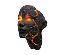 Genérico Sconce Light - 3D Volcano Illusion LED Wall Lamp | 6.3x3.94x7.87 inches Indoor LED Illumination Easy Installation Resin Sculpture | for Living Room Bedroom Dining Room Cafe Nursing