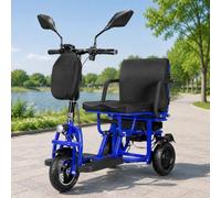 Genérico Scooter de Movilidad Eléctrico de 3 Ruedas Personas Mayores Plegable De con Asiento Incluye Cargador De Personas Mayores Scooter De Movilidad para Adultos y Personas Mayores,B