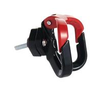 Genérico Scooter Hook, Motorcycle Helmet Hook, Electric Scooter Hanger, Strong Duty Aluminum Alloy, Stainless Steel Build, For Bags Luggage Purse, 2.6x1.22x1.89 Inches, Black Red, 1 Piece