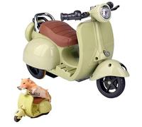 Genérico Scooter Toy with Light and Music,Mini Electric Doll Scooter Vehicles Toy Available Funny Doll Accessory,Rotate 360° Cute Plastic Ornaments,Interactive Decor Desktop Ornaments(Green)