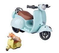 Genérico Scooter Toy with Light and Music,Mini Electric Doll Scooter Vehicles Toy Available Funny Doll Accessory,Rotate 360° Cute Plastic Ornaments,Interactive Decor Desktop Ornaments(Blue)