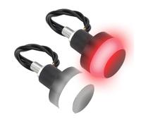 Genérico Scooter Turn Light - 2 Piece Bright Handlebar End Indicator Bicycle Turn Signal Lights For Scooters Electric Bikes ATVs Racing Commuting Trail Riding Street Safety