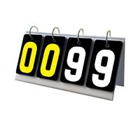 Genérico Scoreboard,4 Digit Scoreboards Portable Scoreboard Score Board Numbers For Sports Table Tennis Basketball Volleyball Indoor Outdoor, Desktop Flipper Counter Stand Number Display Stand