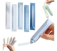 Genérico Scrapbooking Double Sided Tape Roller, 5-Pack Craft Adhesive Glue Runner for Crafts, Adhesive Glue Runner Scrapbooking Supplies Journaling School Office Teacher (Blue)