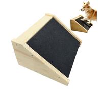 Genérico Scratch Pad For Dogs, 11.81x5.91x9.84 Inches Wooden Trimmer Grooming Ladder - Dog Nail Board,for Small Medium Large Breed Puppy Home Corner Cage Enrichment