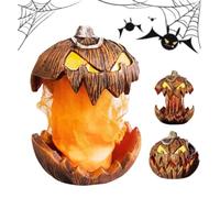 Genérico Screaming Pumpkin Head, Lifting and Extendable Talking Scary Pumpkins Lights, Vintage Halloween Mouth Horror Pumpkin Light for Indoor Outdoor Garden Decorations Lover Gift