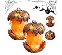 Genérico Screaming Pumpkin Head, Lifting and Extendable Talking Scary Pumpkins Lights, Vintage Halloween Mouth Horror Pumpkin Light for Indoor Outdoor Garden Decorations Lover Gift