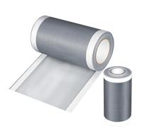 Genérico Screen Repair Tape - 196.85 Inch Mesh Patch Roll | PE Self Adhesive Waterproof Heavy Duty Window Door Net Fixing Strip Cuttable Weather Resistant Screen Hole Repair Solution