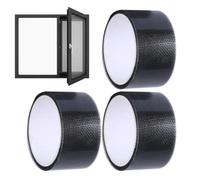 Genérico Screen Repair Tape - 3 Roll Waterproof Strong Bond Tape, Self Adhesive Mesh Mend Kit | Door Window Patch Solution Tear Crack Hole Fixing Strip Outdoor Indoor Protection Use