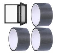 Genérico Screen Tape Mesh Repair - 3 Rolls Self Adhesive Waterproof Screen Patch Repair Kit 1.97in X 6.56ft Designed For Quick And Fixing Of Damaged Mesh Screens Solution For Patio Doors