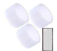 Genérico Screen Tape Mesh Repair - 3 Rolls Self Adhesive Waterproof Screen Patch Repair Kit 1.97in X 6.56ft Designed For Quick And Fixing Of Damaged Mesh Screens Solution For Patio Doors