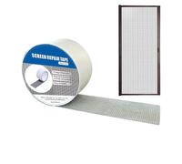 Generico Screen Tape Strong Adhesive Waterproof Mesh Repair, Weatherproof Fiberglass Patch, Sturdy Covering, Doors Window Fixing, Holes Tears Repair for Home Bedroom Living Room Porch