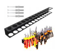 Genérico Screwdriver Organizer, Workshop Hand Tool Storage, Hammer and Pliers Rack, 1.57x1.77x15.7in Adjustable Hand Tool Holder Bracket for Efficient Organization and Easy Access