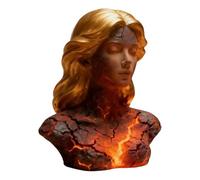 Genérico Sculpture Lamp - 7.87 Inch Maiden Figurine Light | 3D Decorative Art Resin Statue Battery Powered Ambient Glow | Living Room Bedroom Study Nursery Bedside