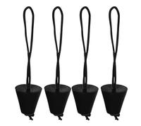 Genérico Scupper Plugs For Kayak 4 Pack Kayaks Drain Hole Plug Kit Universal Canoe Inflatable Boat Drain Hole Plug Drains Plugs with Hanging Rope For Kayak Accessory 1 57 Inches