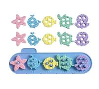 Genérico Sea Animal Stacking Toys for Kids - 16pcs Silicone Building Blocks, Educational Sorting & Stacking Toy for Boys & Girls Ages 3+