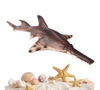 Genérico Sea Animals Figures, Realistic Sawfish Model, Educational Learning Toy, Detailed Marine Life Statue, Desktop Decoration for Dormitory, Living Room, Shelf, Apartment, Kitchen, 36x16.5x8cm