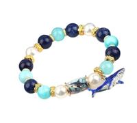 Genérico Sea Bracelet - Alloy Beaded Stretch Wristband Beach Jewelry