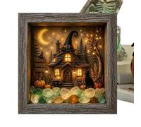 Genérico Sea Glass Framed Art DIY Glowing LED Box Ornament Set Memory