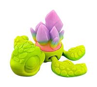 Genérico Sea Turtle Figurine, Articulated Miniature Turtle Toy Desk Display and Fidget Play 2.76x3.15x1.18 inche, Realistic Collectible Animal Model Decoration, Ideal for Kids Adults