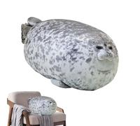 Genérico Seal Pillow - Cute Seal Plush Stuffed Animal Toys, 1 Unit Realistic Soft Doll Birthday Gift For Kids Boys Girls, Chubby Aquatic Mammal Cushion, Fleece Sea Lion Bolster, Nursery Ornament