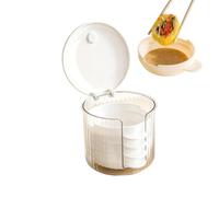 Genérico Sealed Sauce Bowl Set, Dipping Container Kit, 5 Piece Dustproof Condiment Bowls with Easy Grip Handle Lid, Reusable Food Grade Dish Set, Organized Serving Design for Home BBQ Kitchen Use