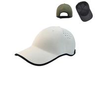 Genérico Seamless Travel Baseball Cap,Breathable & Quick Dry,Packable Golf Sport Hat for Men & Women,Portable Washable Hat (White)