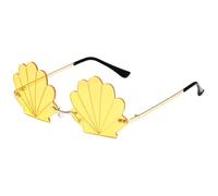 Genérico Seashell Sunglasses for Women, Funny Unique Rimless Shell Eyeglasses, Fashionable Irregular Design Photographic Eyewear