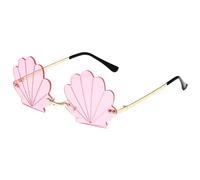 Genérico Seashell Sunglasses for Women, Funny Unique Rimless Shell Eyeglasses, Fashionable Irregular Design Photographic Eyewear