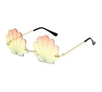 Genérico Seashell Sunglasses for Women, Funny Unique Rimless Shell Eyeglasses, Fashionable Irregular Design Photographic Eyewear