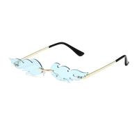 Genérico Seashell Sunglasses for Women, Funny Unique Rimless Shell Eyeglasses, Fashionable Irregular Design Photographic Eyewear