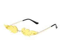 Genérico Seashell Sunglasses for Women, Funny Unique Rimless Shell Eyeglasses, Fashionable Irregular Design Photographic Eyewear