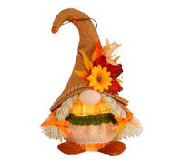 Genérico Seasonal Autumn Figure Desktop Ornaments For Bookshelf Garden Table Shelves Mantel Patio Nights | Plush GNOME | LED Lighted Plush GNOME For Thanksgiving,