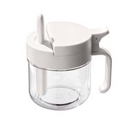Genérico Seasoning Container - Airtight Leak-proof Salt Jar With Spoon, Glass Box With Lid | Kitchen Storage Organizer, Handy Seasoning Dispenser For Sugar Honey Cabinet Pantry