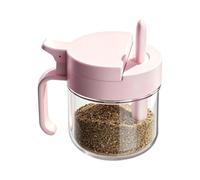 Genérico Seasoning Jars | Airtight Organizer With Spoon | Salt Container With Lid | For Countertop Kitchen Pantry Cabinet Home Camping Sugar Honey