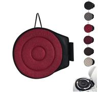 Genérico Seat Cushion, 360 Degree Rotating Car Multifunctional Mobile Seat Cushion, Seats Cushions for Cars Front Seats, Non-Slip, for Long Sitting Machine Washable (Red)