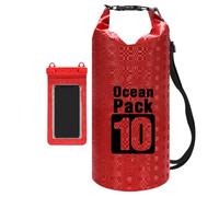 Generico Seca Impermeable - 16,14 x 7,68 x 0,2 Pulgadas | Waterproof Boat Bag | Roll Top Lightweight Storage Backpack for Camping Commuting Shopping Outdoor | 10 Liters PVC Checkered Bucket Bags