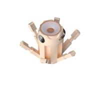 Genérico Secador de Zapatos con soplador de Calor, diseño portátil y Plegable, Cubo de aromaterapia para Reducir olores, secador de Zapatos de 6 Brazos para Zapatillas, Guantes(Beige,EU Standard)