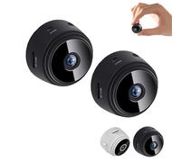 Genérico Secret Scope Camera, Secret Camera, Secret Scope Magnetic Mini Security Cameras, Scope Mini Security, WiFi Camears Outdoor Wireless 1080p HD (Black,2pcs)